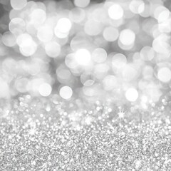 Wall Mural - abstract blur white. and silver color background with star glittering light for show,promote and adv