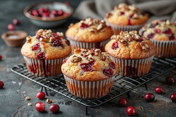 Wall Mural - muffin dessert sweet homemade snack food tasty delicious fresh cupcake breakfast cake