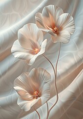 Poster - Delicate Floral Arrangement in Soft Pastel Hues