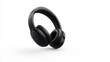 © Stocker - Wireless headphones on a white background sleek black over-ear design modern and minimalist tech accessory. Generative AI