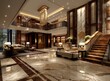 © duyina1990 - Luxury Hotel Lobby Interior Design Illustration