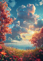 Poster - Stunning Autumnal Landscape Artwork