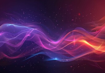 Abstract Colorful Flowing Lines Background