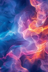 Wall Mural - Abstract Colorful Nebula Space Illustration