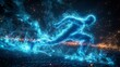 © duyina1990 - Glowing blue man running