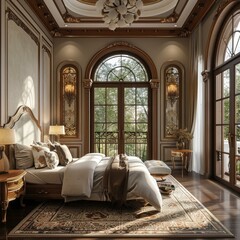 Poster - Luxurious Classic Bedroom Interior Design