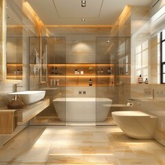 Sticker - Modern Luxury Bathroom Interior Design