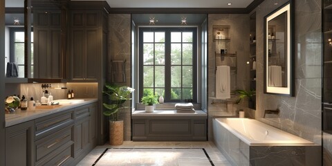 Poster - Luxury Modern Bathroom Interior Design