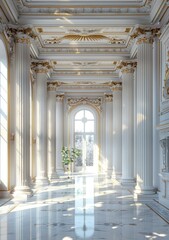 Sticker - Elegant Classical Architecture Interior Design