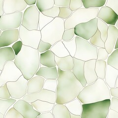 Wall Mural - Abstract green and white textured background design