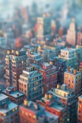 Pixelated Cityscape Miniature