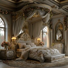 Ornate European Bedroom Interior Design