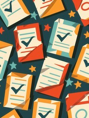 Poster - Colorful interactive polls and surveys are displayed, inviting users to engage and share their opinions through social media. Generative AI