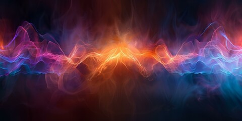 Poster - Abstract colorful smoke background