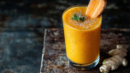 Wall Mural -   Carrot-Ginger Smoothie