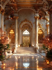 Poster - Golden Palace Entrance Hall Interior Design