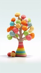 Poster - Colorful 3D Tree