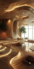 Sticker - Modern Wooden Spa Interior Design