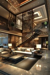 Sticker - Luxury Modern Interior Design Living Room