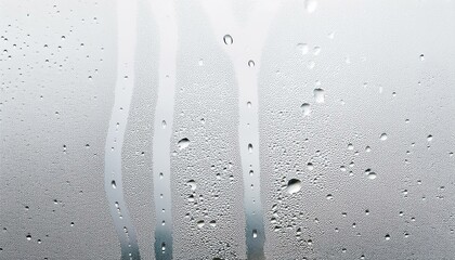 Water splash on the glass isolated on white background;  splashing water on a piece of glass; water droplets on the glass surface; white background