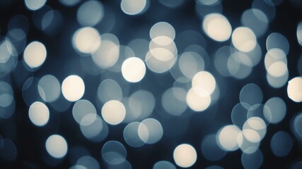 Wall Mural - Abstract gray themed light electric bokeh background