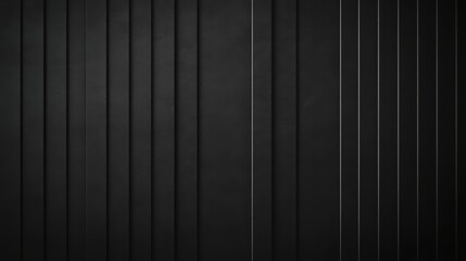 Wall Mural - A textured black wall with vertical lines, creating a modern and minimalist aesthetic.