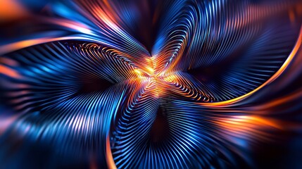 Wall Mural - an abstrct intricate star swirling
