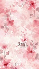 Canvas Print - Soft pastel floral patterns bring a delicate touch to the space, enhancing the aesthetic with their vibrant yet soothing colors. Generative AI