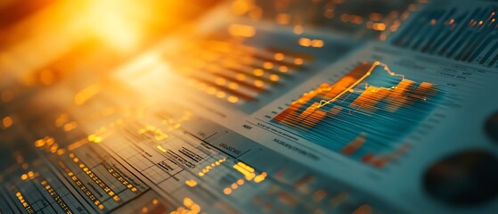 Aufkleber - A closeup of data visualization in sustainability analytics, highlighting ESG reporting tools for green business planning and corporate responsibility