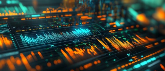 Aufkleber - A closeup of data visualization in sustainability analytics, highlighting ESG reporting tools for green business planning and corporate responsibility