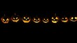 © Joyce - Halloween holiday carved pumpkin with black background