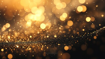 Golden Bokeh Background for Creative Projects