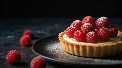 cake with berries