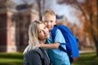 © BillionPhotos.com - mom accompanies first-grader child to school