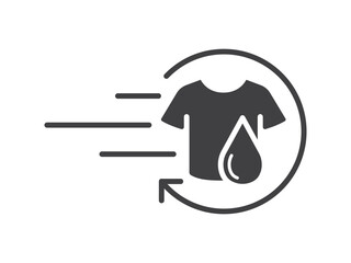 quick dry clothes icon vector design illustration