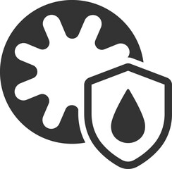 Wall Mural - waterproof gear icon
