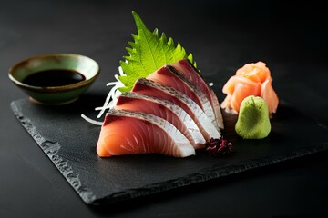 鮮魚の盛り合わせ。日本の刺身セット｜Assorted fresh fish.Raw fish Sashimi traditional Japanese food set.