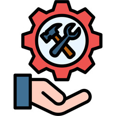 Wall Mural - Management Service Icon