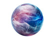 © MMTM - Abstract futuristic glass sphere with a galaxy inside. The sphere contains a colorful nebula, cosmos and stars