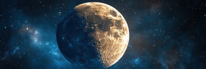 Wall Mural - moon in space 