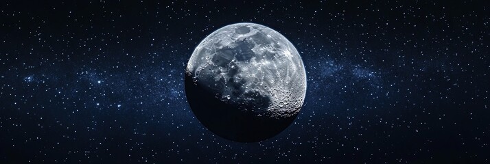 Wall Mural - the moon in space 