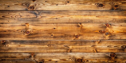 Wall Mural - Rustic Wooden Planks with Knots and Grain Patterns, Displaying the Beauty of Natural Wood