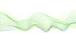 © MS - Abstract design element, blue-green wave, flow of curved lines. Flowing yellow and green abstract waves on a white background.