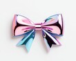 © Kin no Hikari - Colorful metallic bow on a white isolated background.