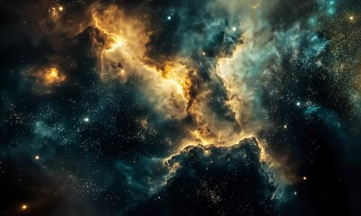 Wall Mural - Black Nebula in Raw Style