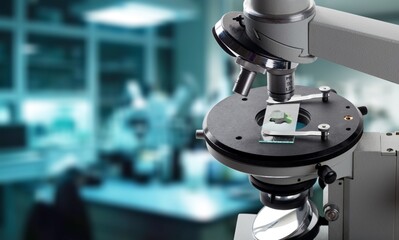 Wall Mural - scientist worker analyze biochemical samples in laboratory.