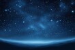 © 为轩 张 - Starry night sky with deep blue tones, distant stars and constellations, mysterious and ethereal atmosphere with soft glow.