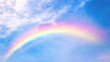 © CLOVER BACKGROUND - Colorful Rainbow Against Blue Sky