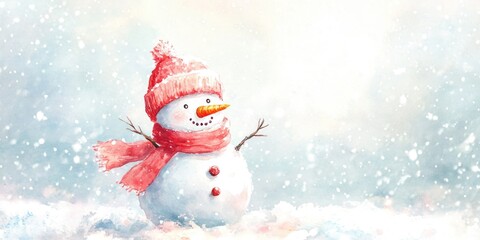 Poster - Snowman in Snow