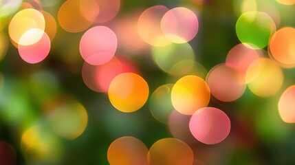 Wall Mural - abstract colorful bokeh light background